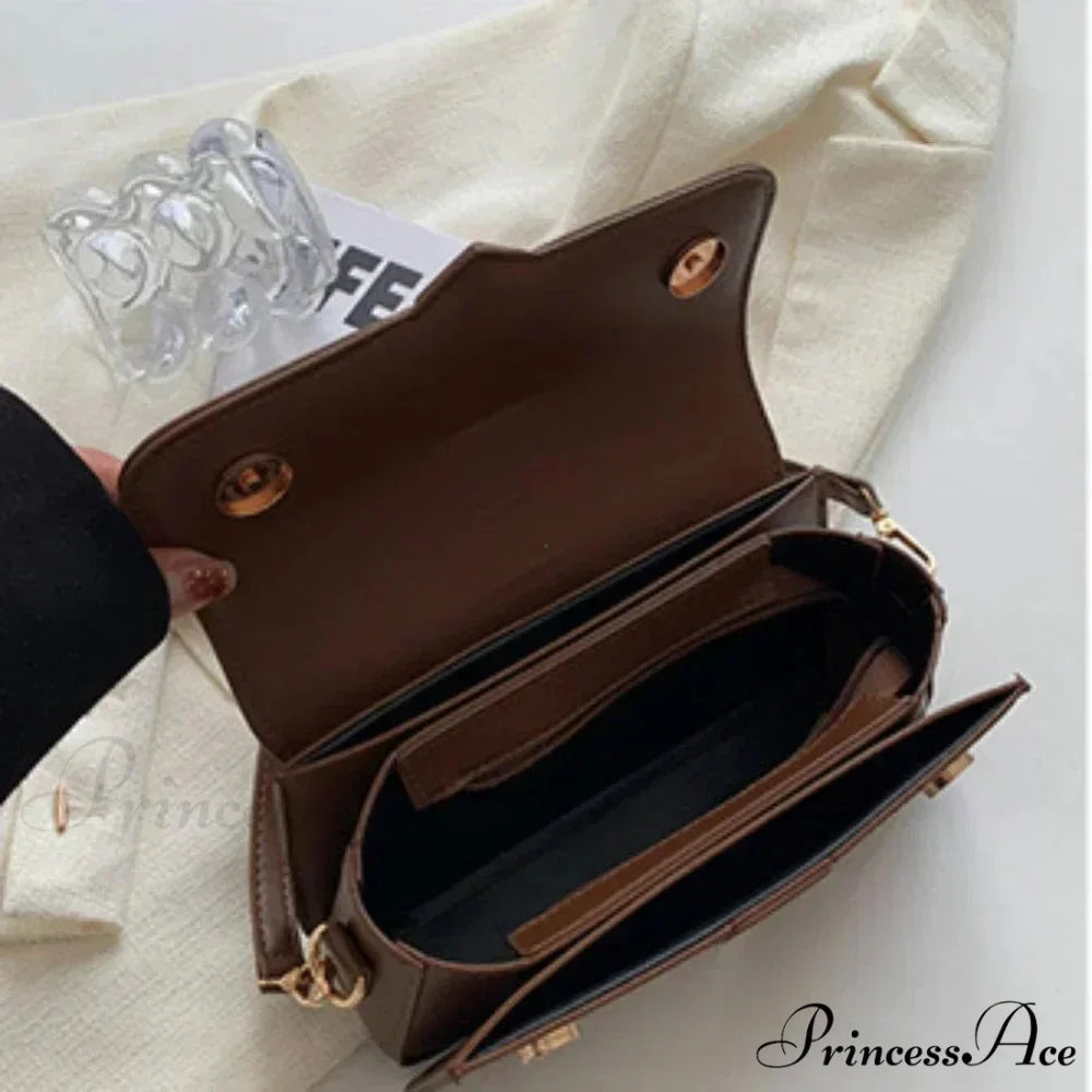 Synthetic Leather Retro Crossbody Underarm Satchel Women Purse