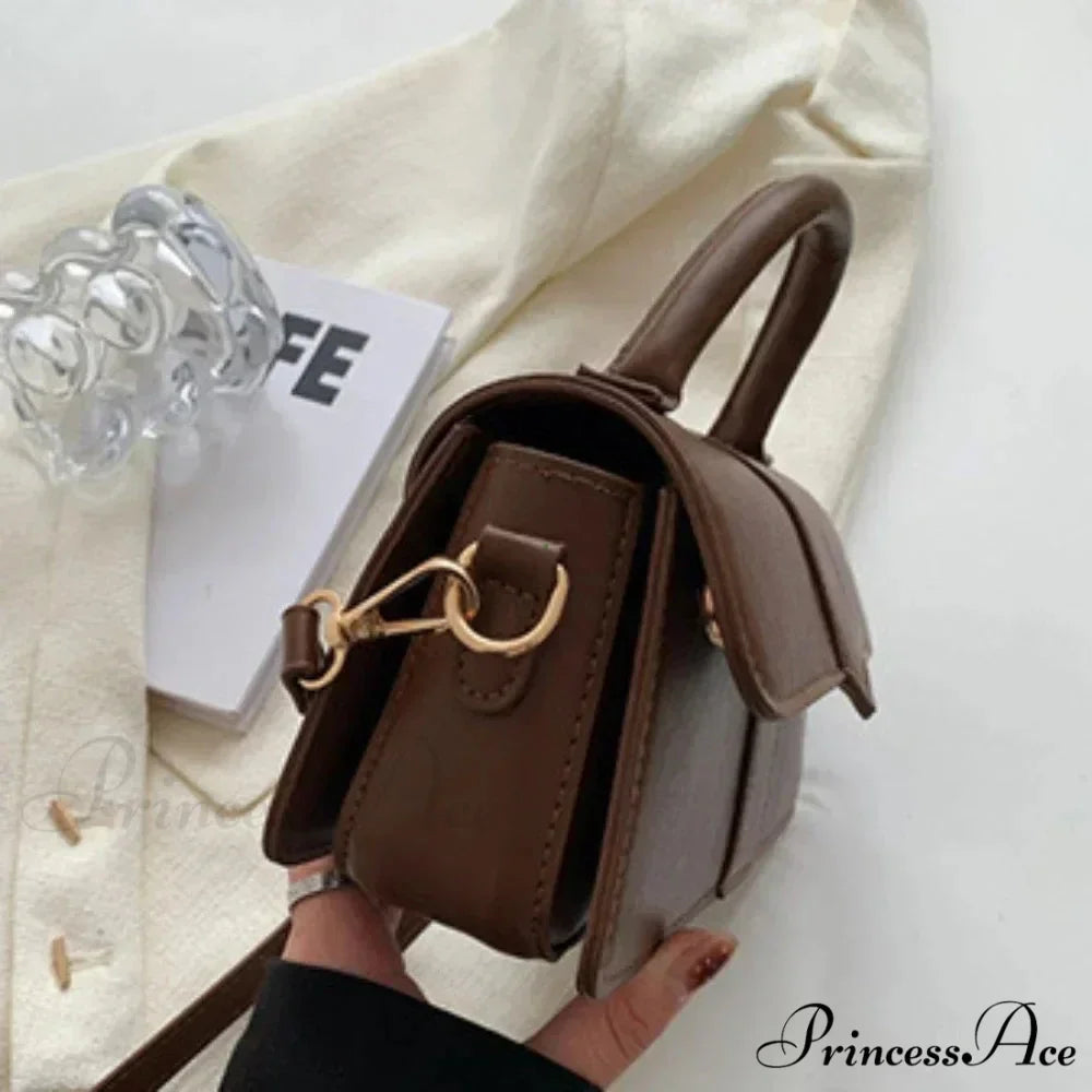 Synthetic Leather Retro Crossbody Underarm Satchel Women Purse