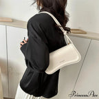 Synthetic Leather Underarm Shoulder Crossbody Bag