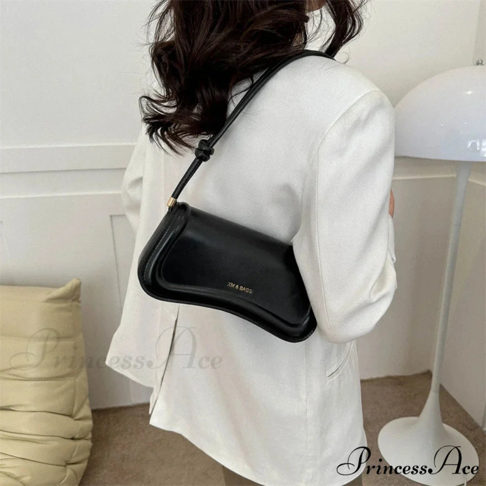 Synthetic Leather Underarm Shoulder Crossbody Bag
