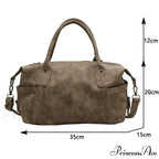 Synthetic Leather Vintage Crossbody Shoulder Bag