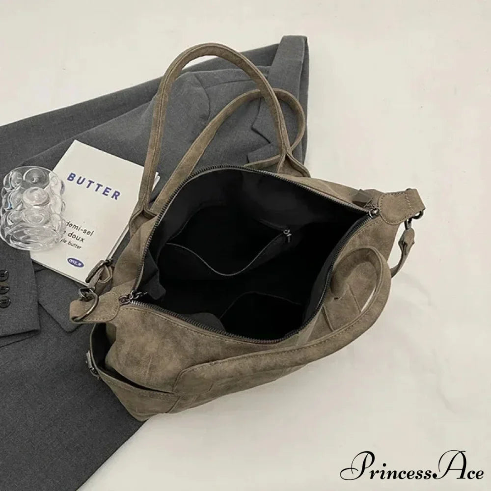 Synthetic Leather Vintage Crossbody Shoulder Bag