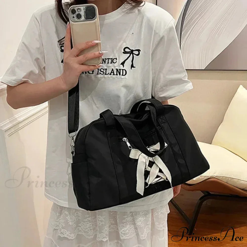 Synthetic Stitching Thread Crossbody Shoulder Bag