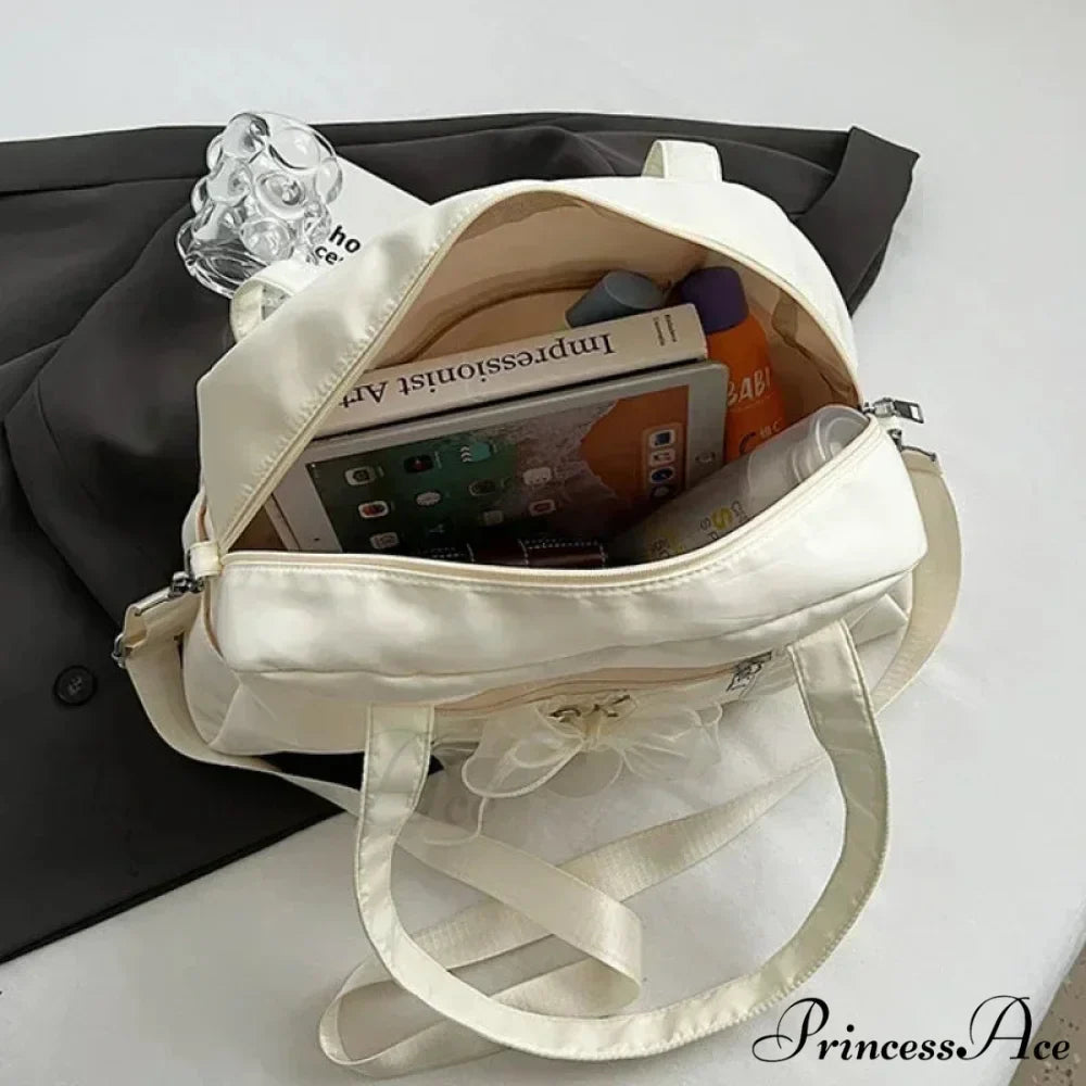 Synthetic Stitching Thread Crossbody Shoulder Bag