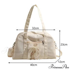 Synthetic Stitching Thread Crossbody Shoulder Bag
