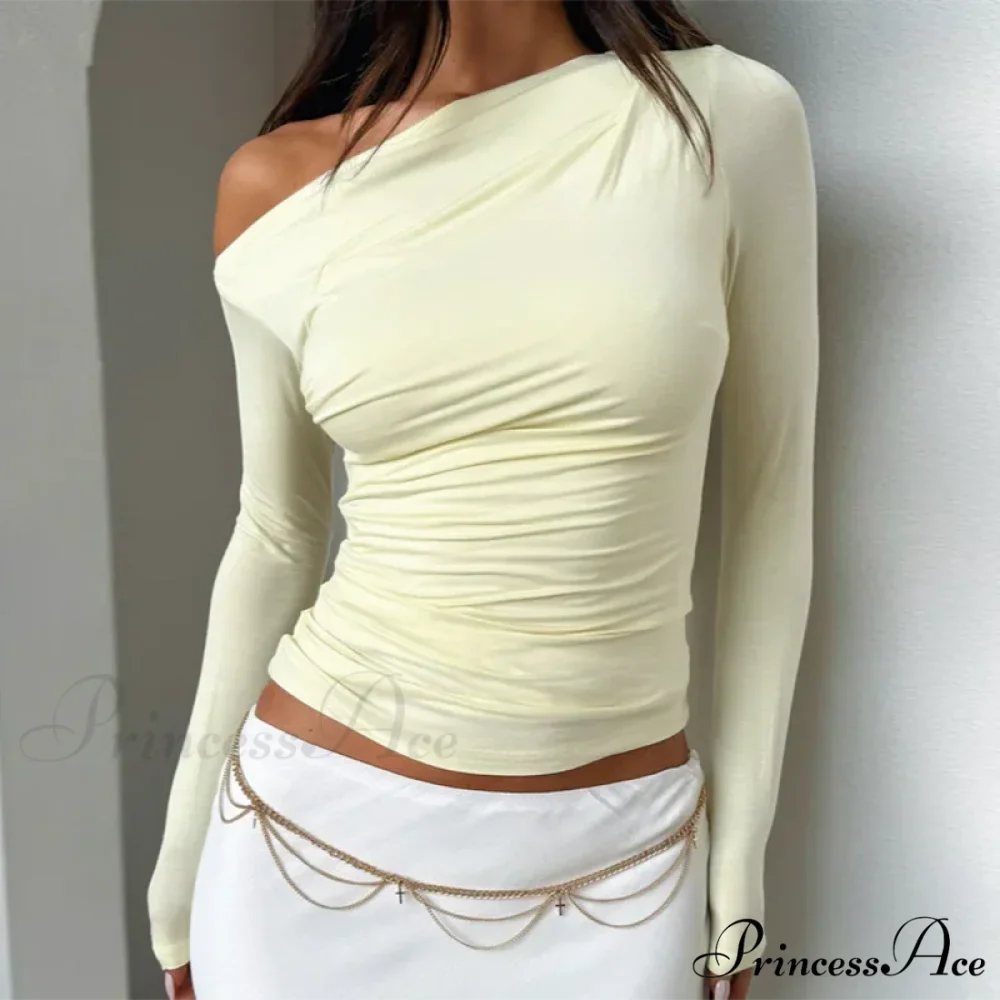 Tailored Style Informal Bateau Neck Off Shoulder Trim Crop Knit Top