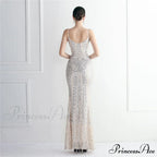 Taisia Formal Stylish Sequin Scroll Dress