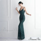 Taisia Formal Stylish Sequin Scroll Dress