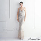 Taisia Formal Stylish Sequin Scroll Dress