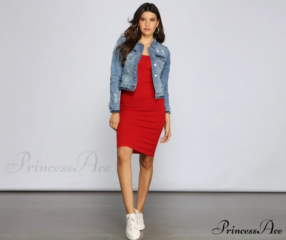 Taking the Plunge Charming Scoop Neck Midi Dress