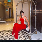 Tall Separation Sparkling Extended Gown Formal Gown