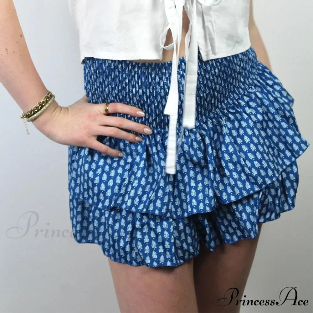 Tall Waist Frilled Country Skirt