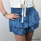 Tall Waist Frilled Country Skirt