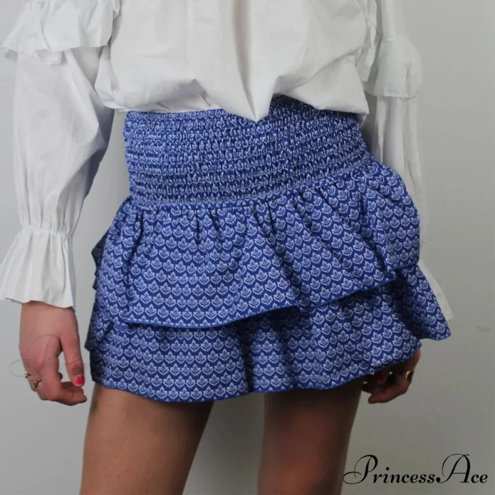 Tall Waist Frilled Country Skirt