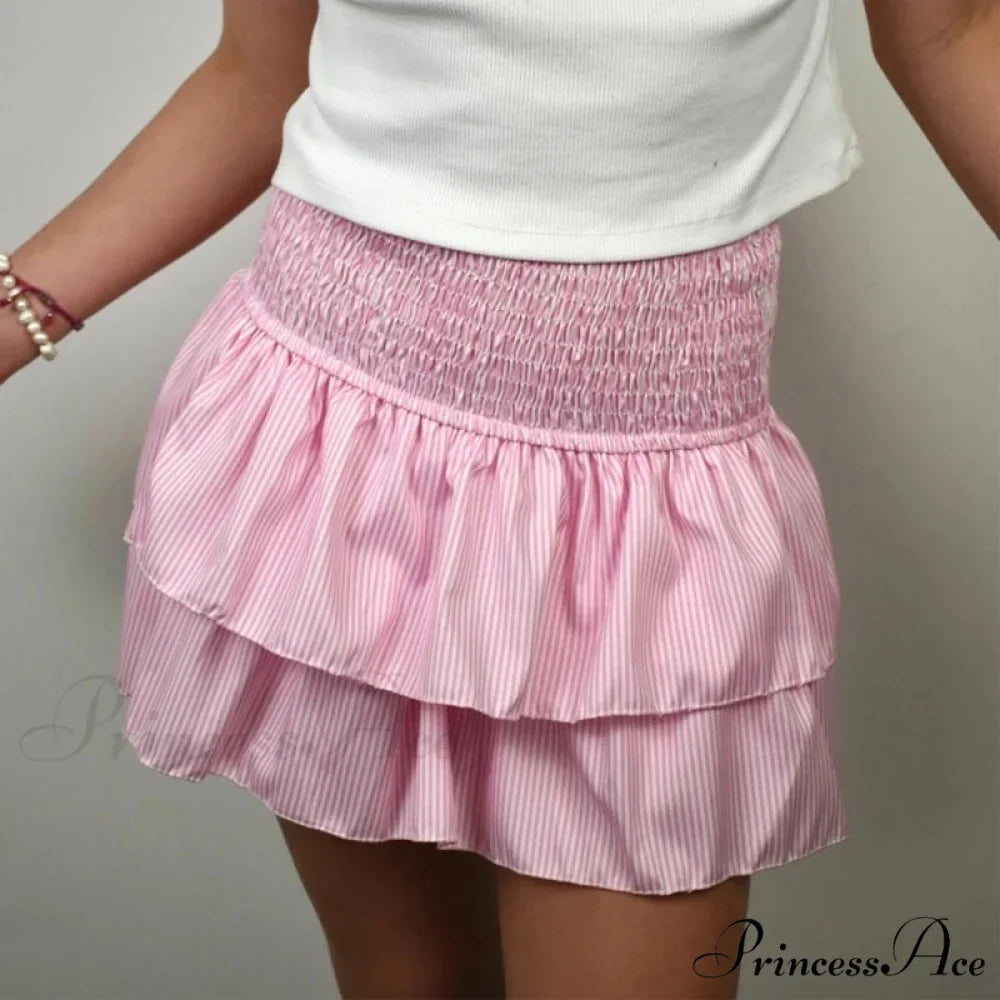 Tall Waist Frilled Country Skirt