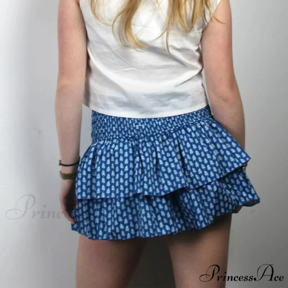 Tall Waist Frilled Country Skirt