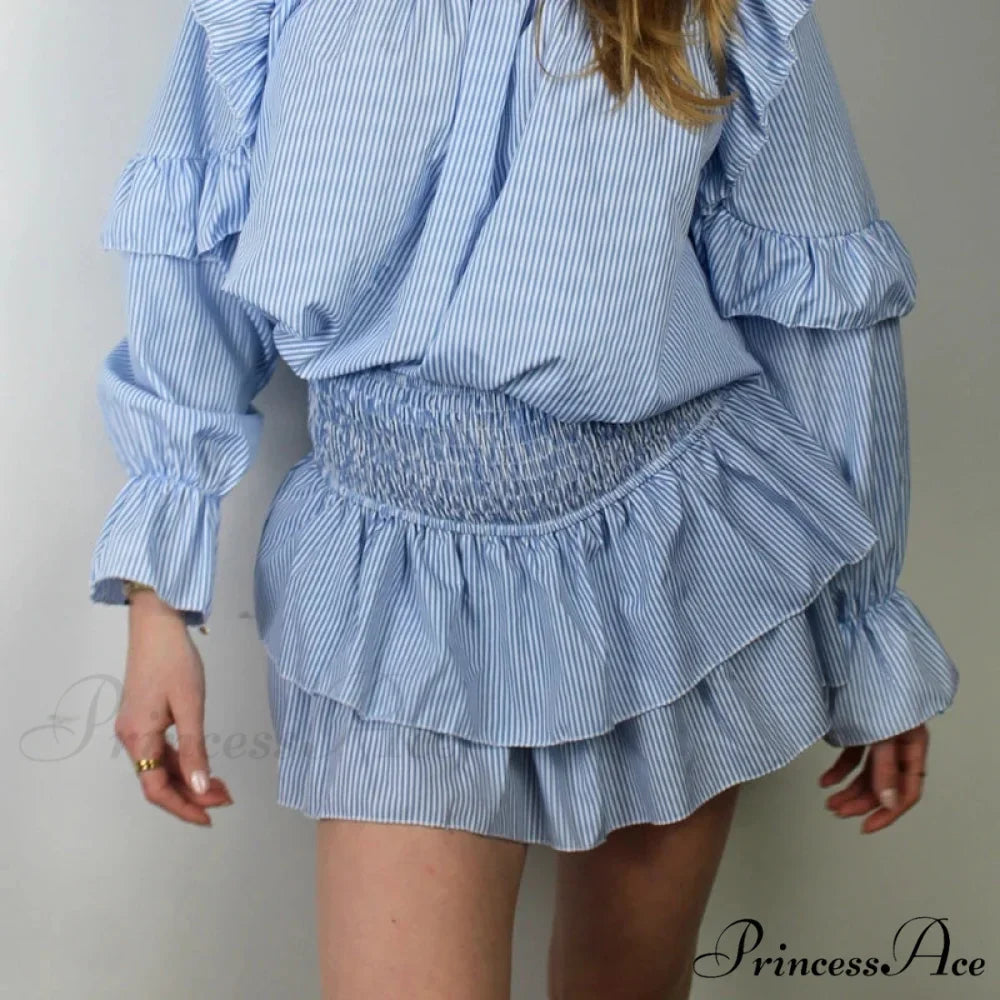Tall Waist Frilled Country Skirt