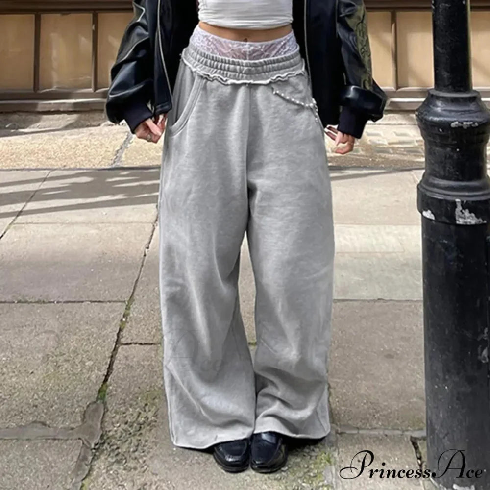 Tall Waisted Billowy Palazzo Trousers