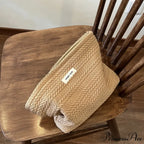 Tan Espresso Cosmetics Pouch Wristlet