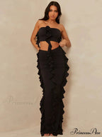 Tassel Birthday Party Outfits Maxi Dress