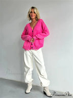 Tattered Button Up Generously Sized Cardigan