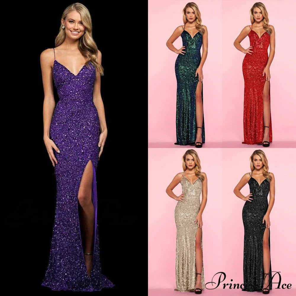 Taya Open Stylish Back Sequin Dress