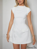 The Cap Stylish Sleeve Mini Dress