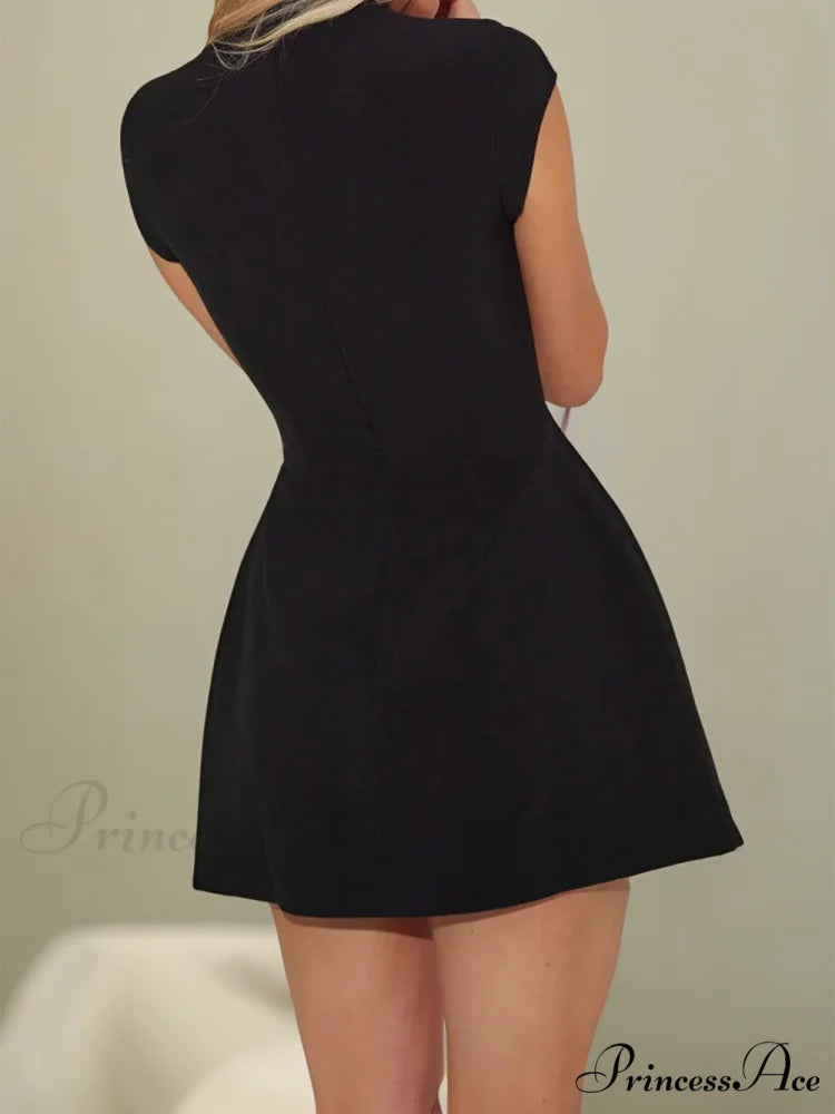 The Cap Stylish Sleeve Mini Dress