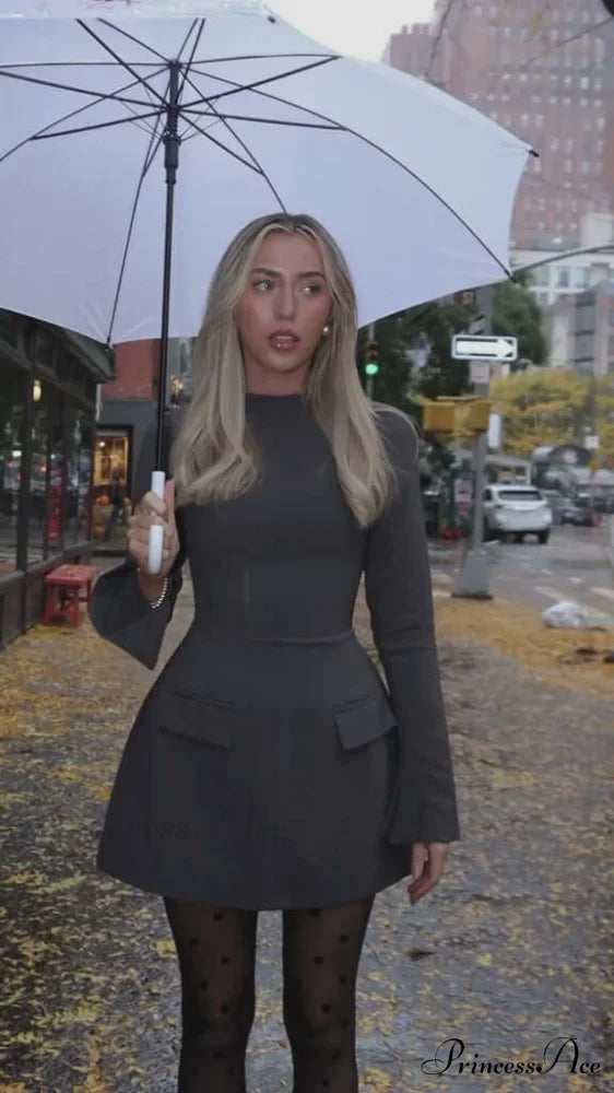 The Ultimate Muse Charming Split Sleeve Mini Dress