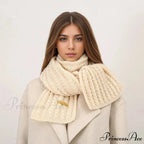 Thick Knitted Cashmere Lady Korean Style Winter Scarf