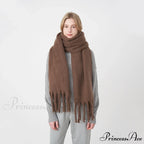 Thick Warm Soft Chunky Cozy Elegant Stylish Classic Long Scarf