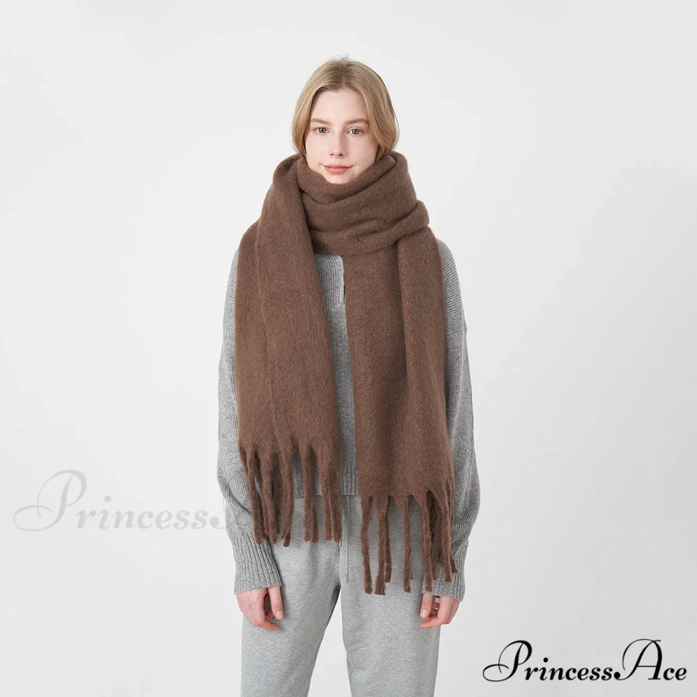 Thick Warm Soft Chunky Cozy Elegant Stylish Classic Long Scarf