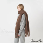 Thick Warm Soft Chunky Cozy Elegant Stylish Classic Long Scarf