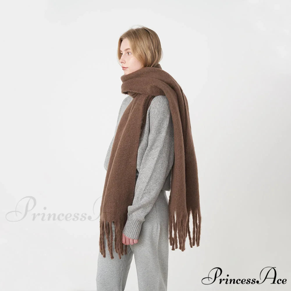 Thick Warm Soft Chunky Cozy Elegant Stylish Classic Long Scarf