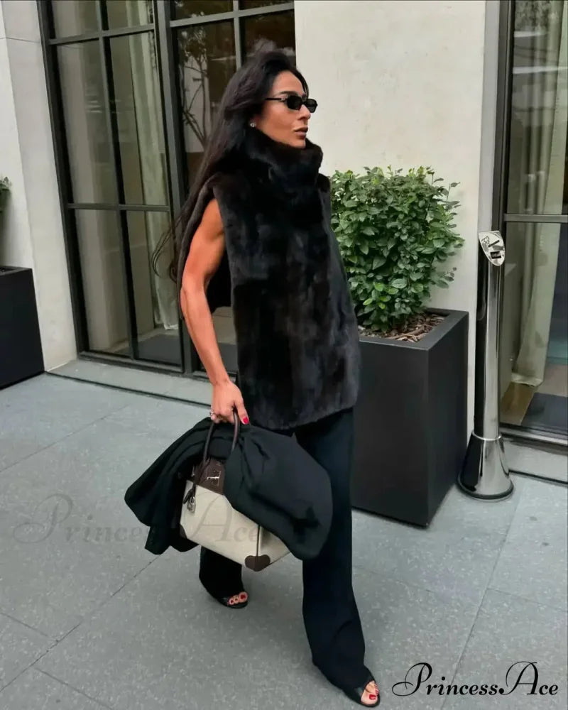 Thicken Cozy Sleeveless Vest Coat