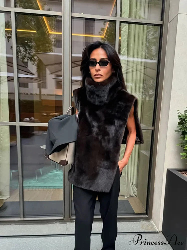 Thicken Cozy Sleeveless Vest Coat