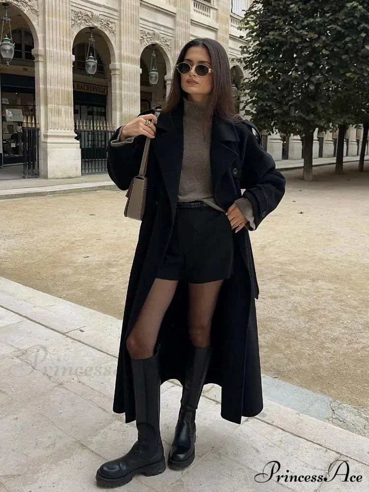 Thicken Dual Button Lapel Coat