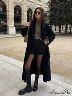 Thicken Dual Button Lapel Coat