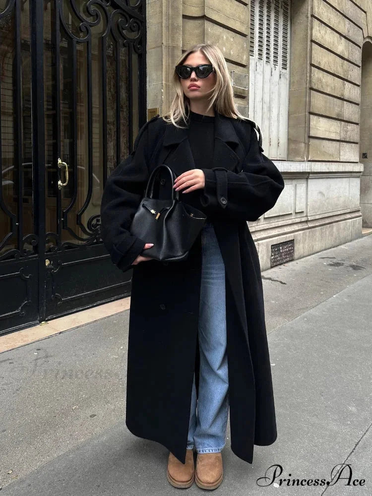 Thicken Dual Button Lapel Coat