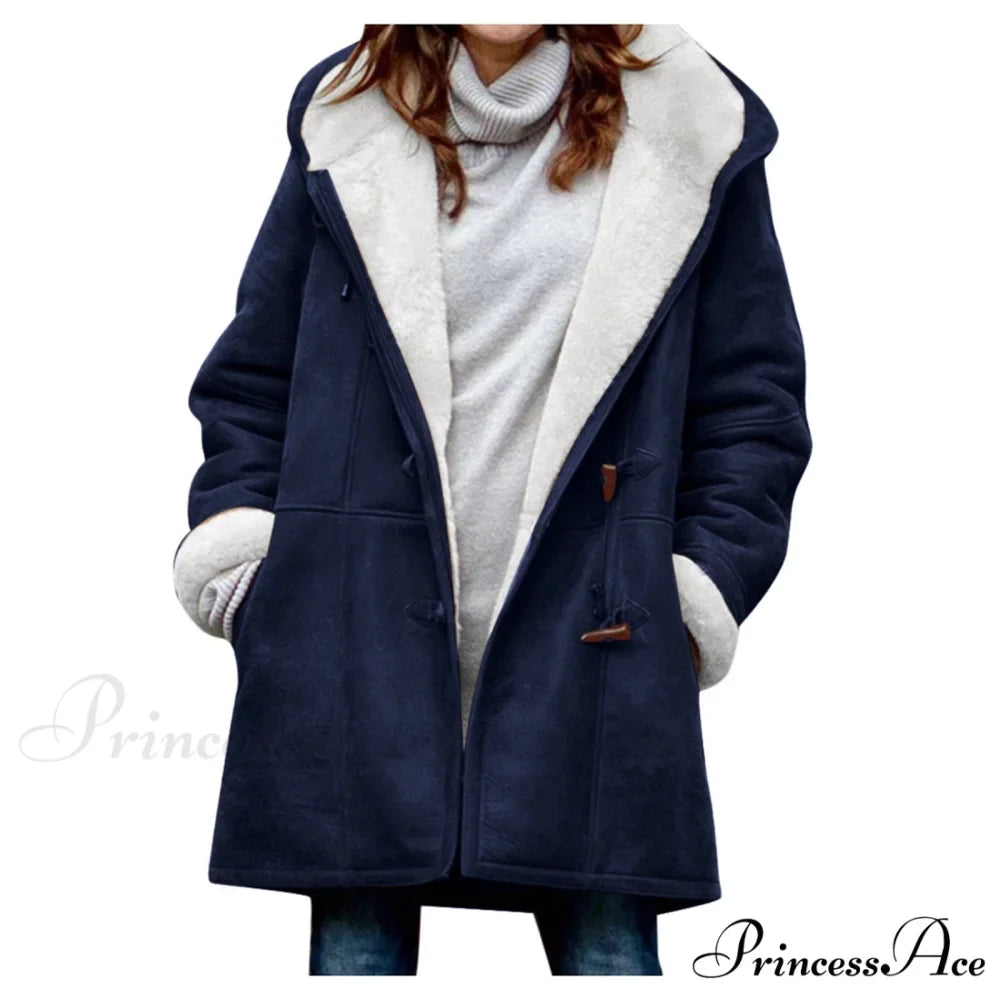 Thicken Fleece Lined Hooded Coat