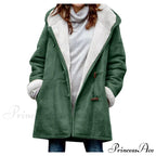 Thicken Fleece Lined Hooded Coat