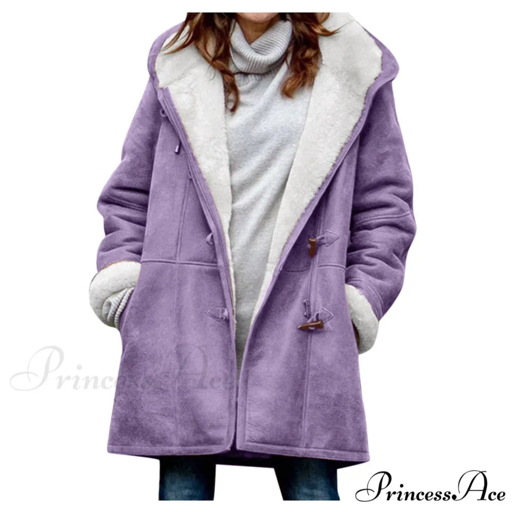 Thicken Fleece Lined Hooded Coat