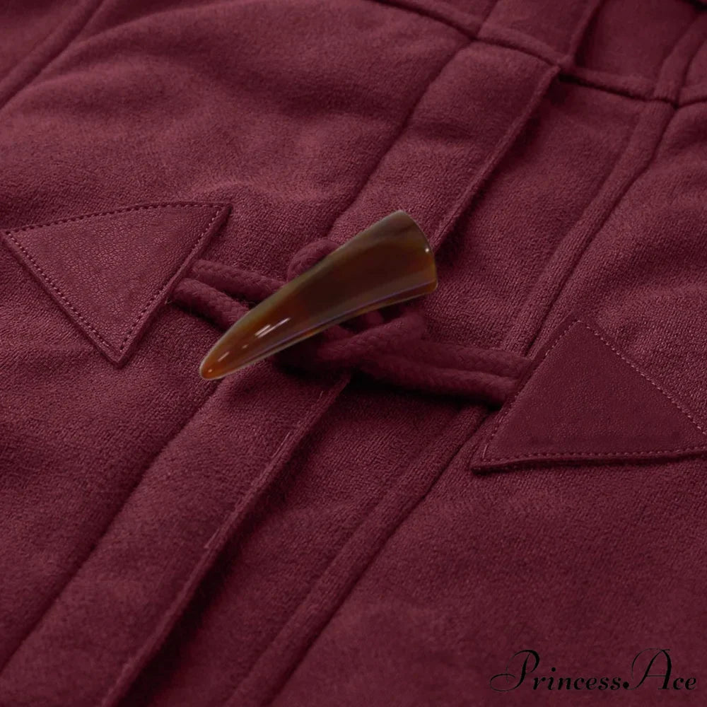 Thicken Fleece Lined Hooded Coat