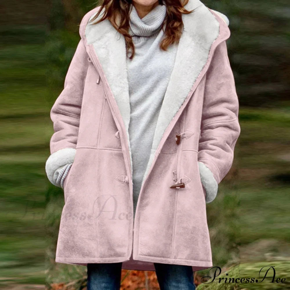 Thicken Fleece Lined Hooded Coat