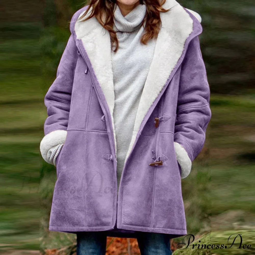Thicken Fleece Lined Hooded Coat
