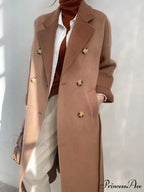 Thickened Wool Medium Length Coat