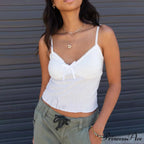 Thin Lace V-Neck Crop Top