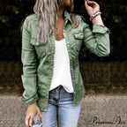 Thin Solid Denim Jacket