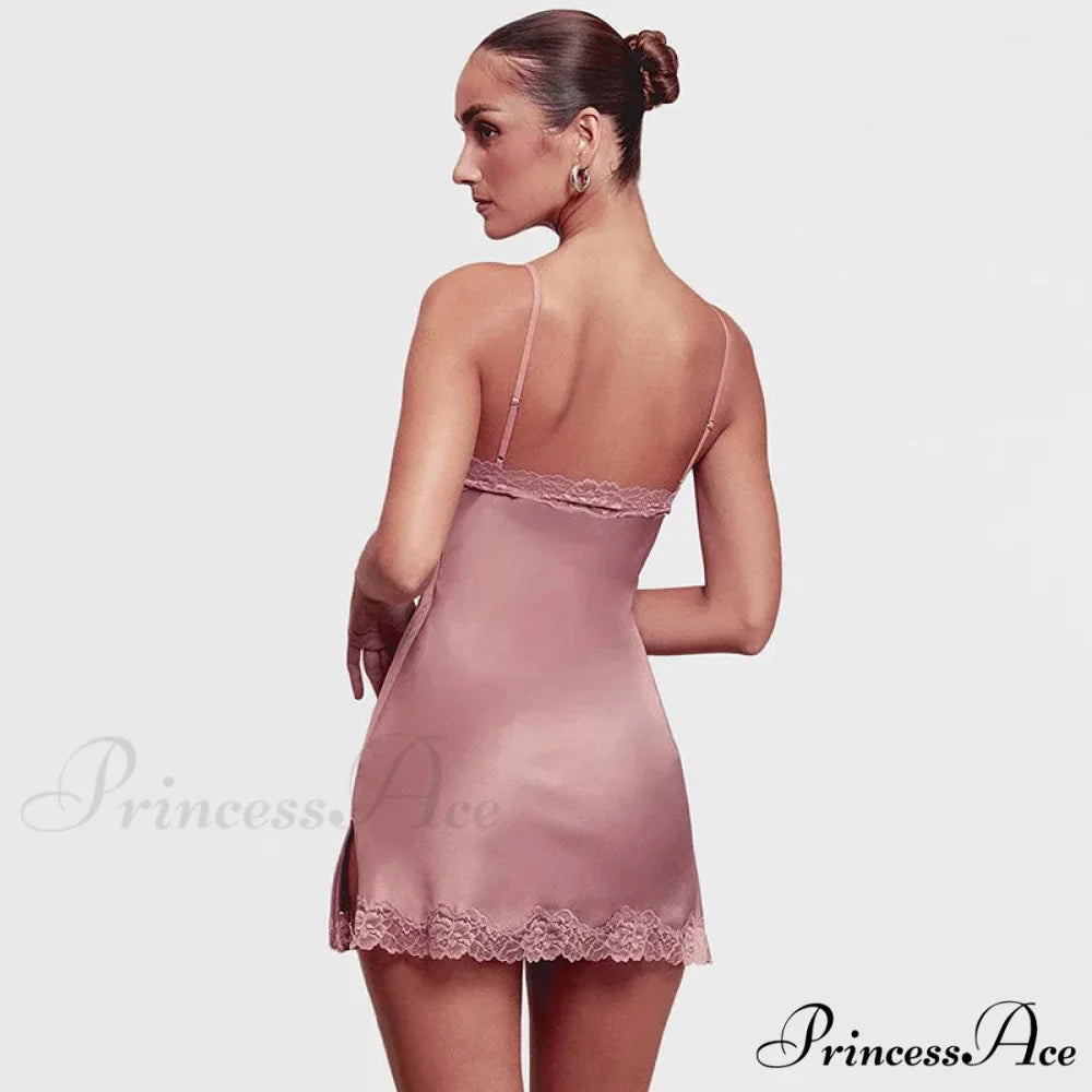 Thin Strap Separated Short Dress