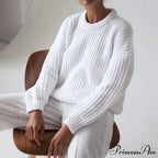 Three - Quarter Sleeve Sophisticated Tan Sweater